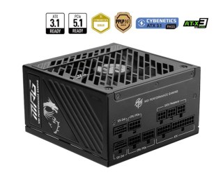 Zasilacz MSI MPG A1250GS 1250W Gold dla kart NVIDIA GeForce RTX