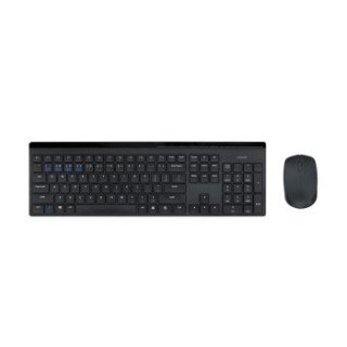 RAPOO Zestaw bezprzewodowy multi mode 8110M czarny ergonomiczny zestaw