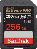 SanDisk Karta pamięci Extreme Pro SDXC 256GB 200MB/s V30 UHS-I szybka 4K UHD