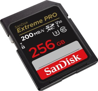 SanDisk Karta pamięci Extreme Pro SDXC 256GB 200MB/s V30 UHS-I szybka 4K UHD