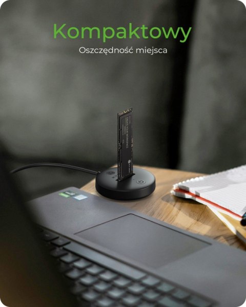 IcyBox Stacja dokująca NVMe SATA SSD IB-1610MCD-C31 szybka kompaktowa