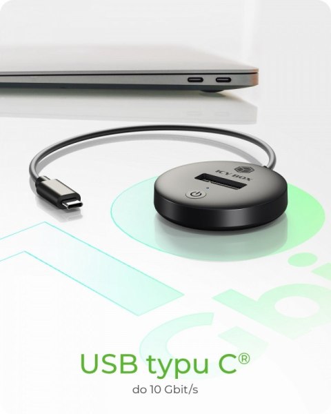 IcyBox Stacja dokująca NVMe SATA SSD IB-1610MCD-C31 szybka kompaktowa