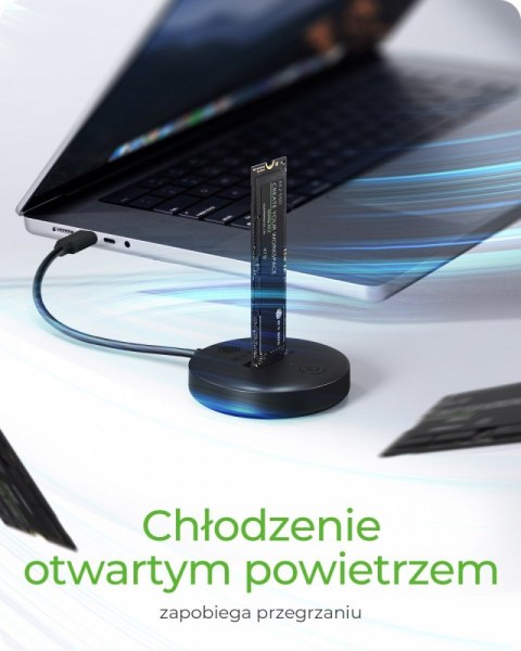 IcyBox Stacja dokująca NVMe SATA SSD IB-1610MCD-C31 szybka kompaktowa