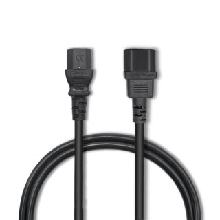 Kabel zasilający Qoltec C13/C14 3m PVC do UPS czarny
