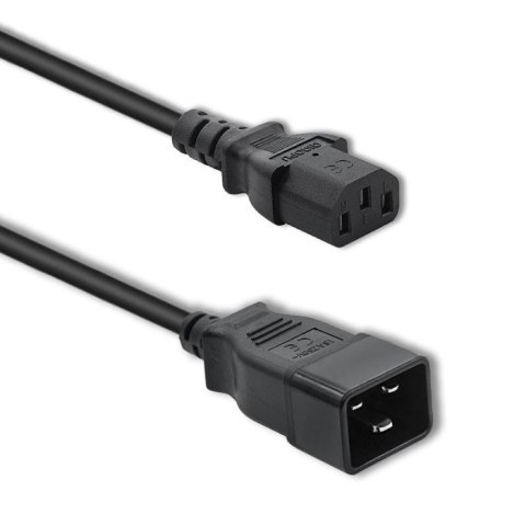 Kabel zasilający Qoltec C20/C13 1.2m profesjonalny do UPS