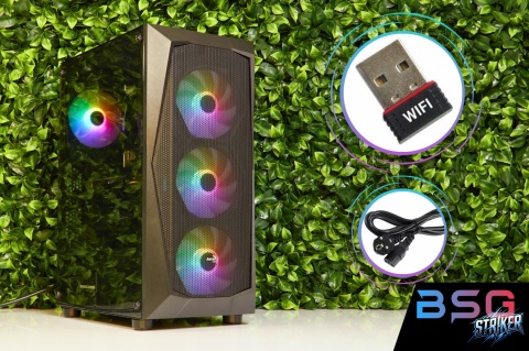 BSG Striker V12 AMD Ryzen 5 AMD Radeon RX 6600 32GB DDR4 1000GB SSD Windows 11 Pro