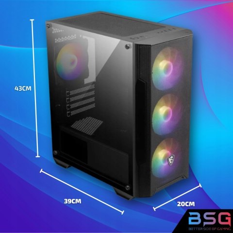 BSG Raptor V2 AMD Ryzen 7 NVIDIA GeForce RTX 4060 64GB DDR4 256GB SSD Windows 11 Pro