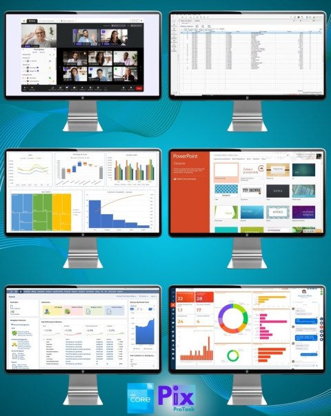 Pix Protask V1 Intel Core i3 16GB DDR4 2000GB SSD DVD Windows 11 Pro