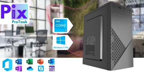 Pix Protask V1 Intel Core i3 32GB DDR4 512GB SSD DVD Windows 11 Pro