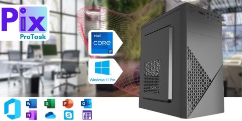 Pix Protask V6 Intel Core i7 64GB DDR4 256GB SSD DVD Windows 11 Pro