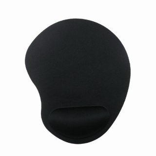 Podkładka pod mysz Gembird MP-ERGO-01 czarna ergonomiczna z podkładką pod nadgarstek