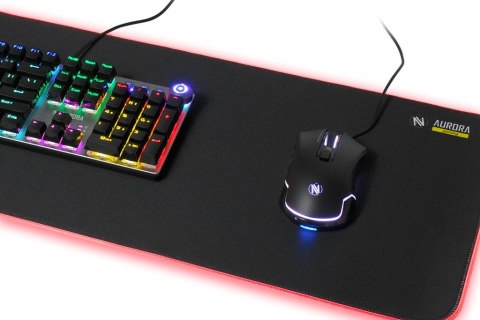 Podkładka IBOX MPG5 RGB szeroka gamingowa USB czarna