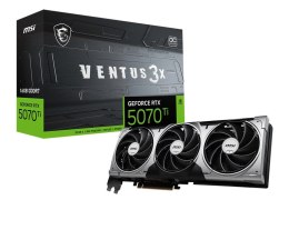MSI Karta graficzna GeForce RTX 5070 Ti 16G VENTUS 3X OC GDDR7 wydajna gamingowa