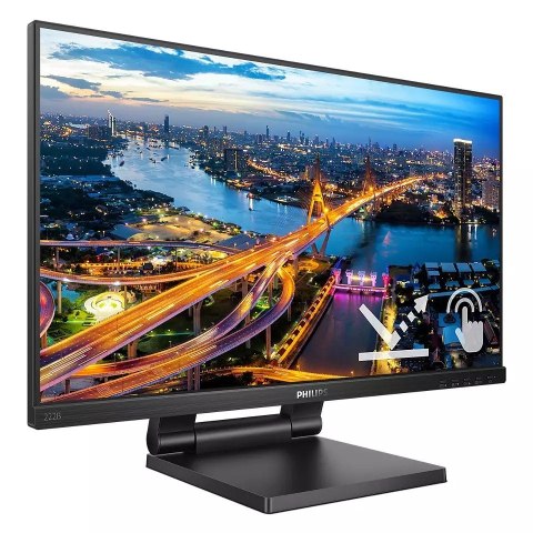 Monitor Philips 21.5 cali 222B1TC IPS Touch Full HD z HDMI i DP