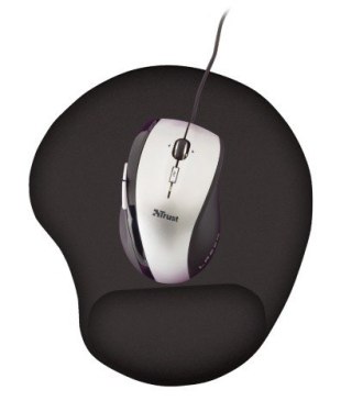 Podkładka pod mysz Trust BigFoot czarna ergonomiczna z podpórką nadgarstka