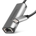 Karta sieciowa AXAGON ADE-25RC 2.5 Gb Ethernet USB-C 3.2 Gen 1 szara