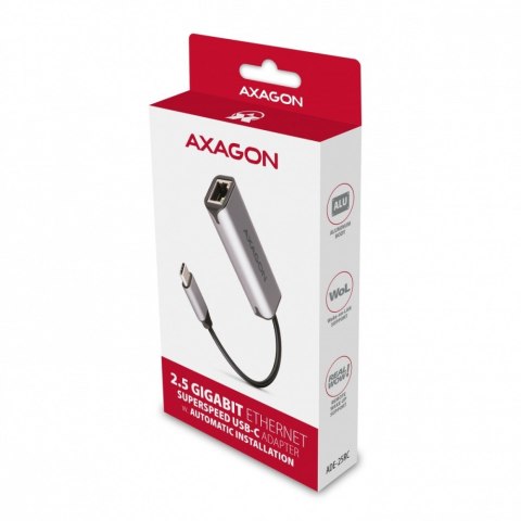 Karta sieciowa AXAGON ADE-25RC 2.5 Gb Ethernet USB-C 3.2 Gen 1 szara