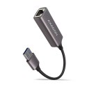 AXAGON ADE-TR Karta sieciowa Gigabit Ethernet USB-A 3.2 Gen 1 metalowa szarość