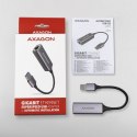 AXAGON ADE-TR Karta sieciowa Gigabit Ethernet USB-A 3.2 Gen 1 metalowa szarość