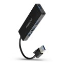 Hub AXAGON HUE-G1A 4-portowy USB 3.2 Slim z kablem 14cm