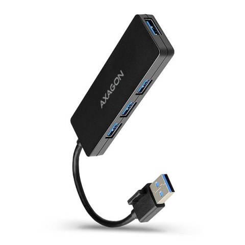 Hub AXAGON HUE-G1A 4-portowy USB 3.2 Slim z kablem 14cm