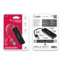 Hub AXAGON HUE-G1A 4-portowy USB 3.2 Slim z kablem 14cm