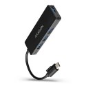 Hub AXAGON HUE-G1C 4-portowy USB 3.2 Gen 1 Slim Type-C 14cm