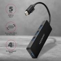 Hub AXAGON HUE-G1C 4-portowy USB 3.2 Gen 1 Slim Type-C 14cm