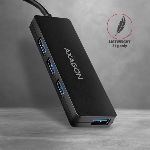 Hub AXAGON HUE-G1C 4-portowy USB 3.2 Gen 1 Slim Type-C 14cm