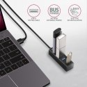Hub AXAGON HUE-M1AL 4-portowy metalowy USB 3.2 Gen 1 z kablem 1.2m