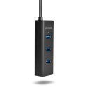 Hub AXAGON HUE-S2B 4-portowy USB 3.2 Gen 1 z ładowaniem 2A