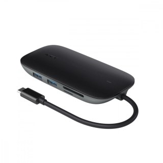 AUKEY CB-C71 aluminiowy HUB USB-C 8w1 z HDMI 4K i Ethernet