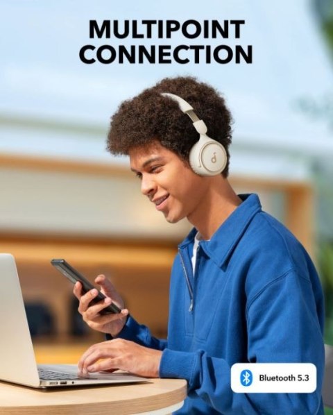 Słuchawki Anker Soundcore H30i białe z basem Bluetooth 5.3