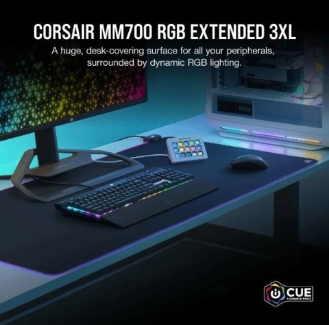 Podkładka pod mysz Corsair MM700 RGB 3XL z podświetleniem idealna do gier