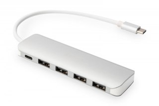 Digitus HUB 4-portowy USB 3.0 SuperSpeed Typ C PD aluminium