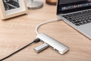 Digitus HUB 4-portowy USB 3.0 SuperSpeed Typ C PD aluminium