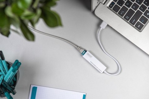 Karta sieciowa Digitus DN-3023 USB 3.0 do Gigabit Ethernet 1000Mbps