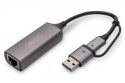 Karta sieciowa Digitus USB 3.1 Typ C i USB A Gigabit Ethernet 2.5Gbps
