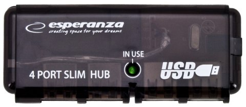 HUB Esperanza 4 porty USB 2.0 kompaktowy pasywny rozdzielacz