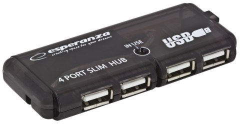 HUB Esperanza 4 porty USB 2.0 kompaktowy pasywny rozdzielacz