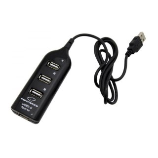 HUB USB 2.0 Esperanza EA116 4 porty czarny pasywny przydatny
