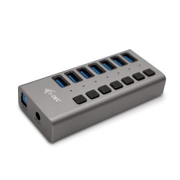 HUB I-tec USB 3.0 7 portów 36W z ładowaniem aktywny szary