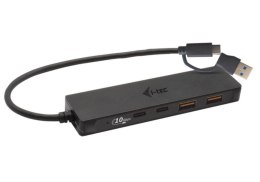 Hub I-tec USB-A/USB-C metalowy 4-portowy z szybkim transferem 10 Gbps