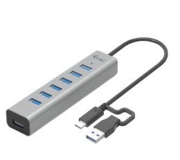 I-tec Hub USB-C Charging Metal HUB 7 Port aktywny wielofunkcyjny