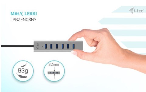 I-tec Hub USB-C Charging Metal HUB 7 Port aktywny wielofunkcyjny
