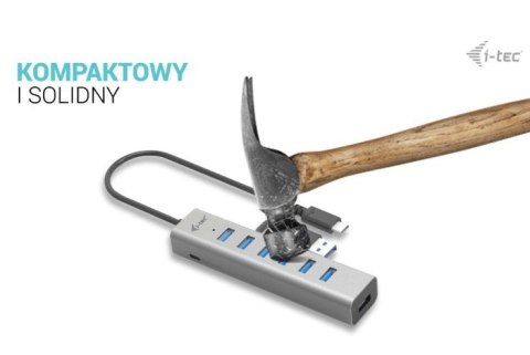 I-tec Hub USB-C Charging Metal HUB 7 Port aktywny wielofunkcyjny