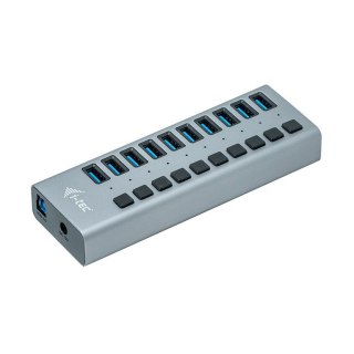 I-tec Hub USB 3.0 10 portów aktywny z ładowaniem 48W szary