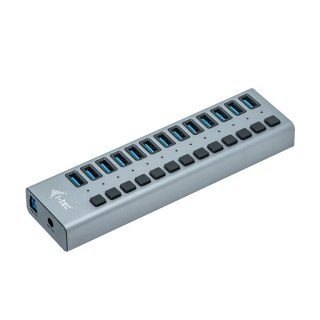 HUB I-tec USB3.0 60W 13 portów z ładowaniem aktywny szary
