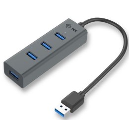 HUB USB I-tec 4-portowy metalowy pasywny USB 3.0 z ładowaniem
