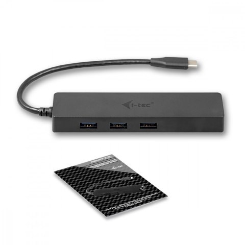 I-tec USB-C Slim 3-port HUB z Gigabit Ethernet szybki adapter USB